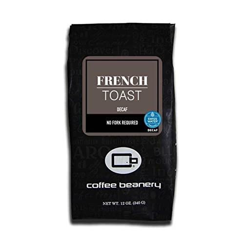 French Toast Flavored Coffee SWP Decaf, Specialty Arabica Coffee, Medium Roast, 12 ounce, Automatic Drip (Ground)