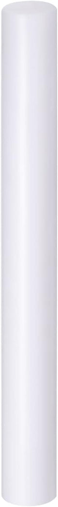 HARFINGTON Acrylic Clay Roller 9 Inch x 1 Inch Solid Non-Stick Plastic Round Tube Roller Polymer Clay Rod Fondant Rolling Pin for Shaping, Sculpting, Modeling DIY Crafts, White