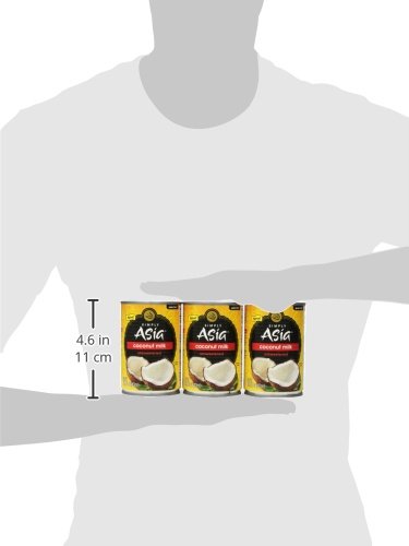 Simply Asia Unsweetened Coconut Milk, 13.66 fl oz (Pack of 4) - Four 13.66 Ounce Cans of Unsweetened Coconut Milk, Gluten and Dairy Free, Perfect Alternative for Cooking, Baking and Beverages