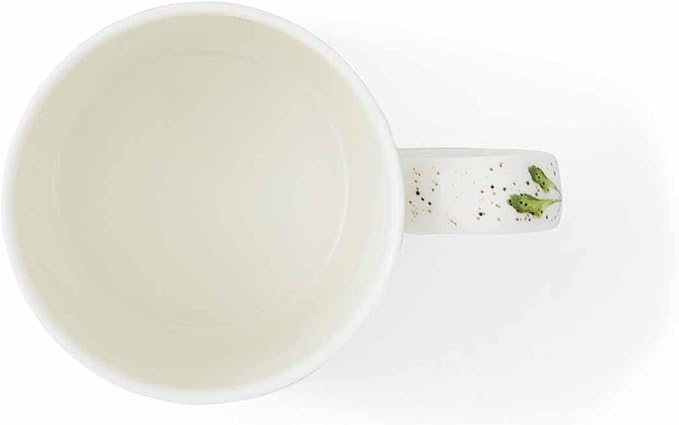 Royal Worcester Wrendale Designs 14 oz Mug, Grow Your Own with Bunny Illustration - Floral Animal Mug for Cottagecore Kitchens - Microwave, Dishwasher, Freezer Safe Fine Bone China Drinkware