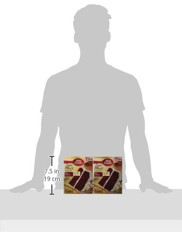 Betty Crocker, Supermoist Cake Mix, Red Velvet, 15.25oz Box (Pack of 6)