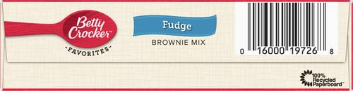 Betty Crocker Brownie Mix Fudge Family, 18.3-Ounce Boxes (Pack of 12)