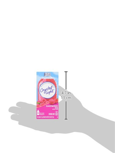 Crystal Light On The Go Raspberry Ice, 10-Packet Boxes (Pack of 4)