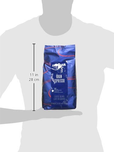 Lavazza medium roast Grand Espresso Whole Bean Coffee, 2.2-lbs (Pack of 2)