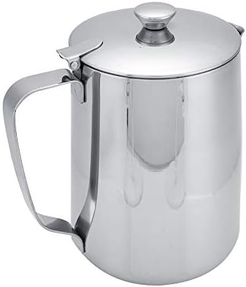 Milk Frothing Pitcher 350ml 600ml 900ml 1500ml 2000m(12oz 20oz 32oz 50oz 66oz) Steaming Pitchers Stainless Steel Milk Coffee Cappuccino Latte Art Barista Steam Pitchers Milk Jug Cup with Deco