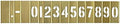 Deezio 1 Inch Brass Stencil Kit, Numbers and Punctuations Number Stencil - 15 Piece Set