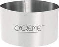 O'Creme Cake Ring Sturdy Stainless Steel Round Mousse Cake Ring Mold for Baking, Dessert Cake Decorating Pastry Rings 2-3/4 Inch Diameter x 1-3/4 Inch High