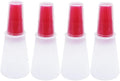 Silicone Oil bottle brush，BBQ/Pastry Basting Brushes,Silicone Cooking Grill Barbecue Baking Pastry Oil/Honey/Sauce Bottle Brush (4 PCS,red)