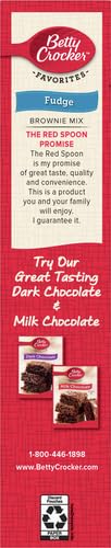 Betty Crocker Brownie Mix Fudge Family, 18.3-Ounce Boxes (Pack of 12)