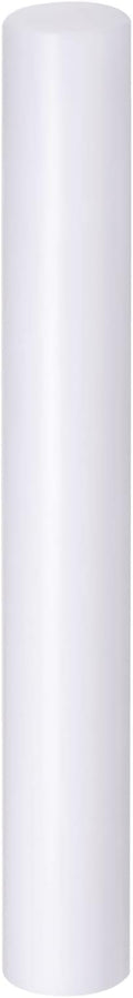 HARFINGTON Acrylic Clay Roller 8 Inch x 1 Inch Solid Non-Stick Plastic Round Tube Roller Polymer Clay Rod Fondant Rolling Pin for Shaping, Sculpting, Modeling DIY Crafts, White