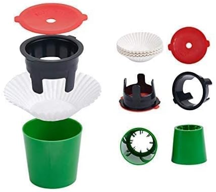 Reusable K Cup (6 JavaJigs; 180 Filters) 2.0 compatible - Our refillable K Cup for Keurig uses pressure to brew a flavorful, healthy, cost effective, and eco-friendly cup of coffee MADE IN USA