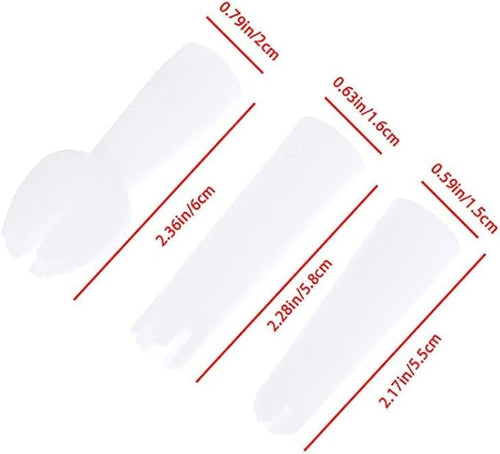 3Pcs White Set Whip Cream Dispenser Head Whipped Nozzle Mounting Mouth Base Tips Dinning Bar Whip Special Head Cream Chargers and Whippers