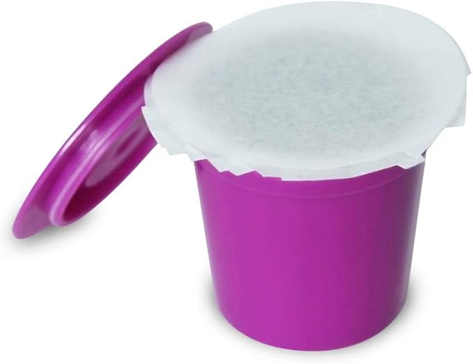 Perfect Pod EZ-Cup Paper Coffee Filters with Patented Lid for Single-Serve Coffee Brewers and Coffee Pods, Compatible with Keurig, 16-Pack (800 Filters)