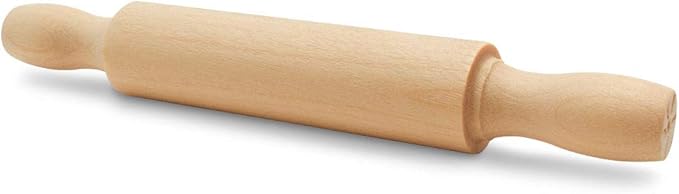 Wooden Mini Rolling Pin, 5 Inches Long, Pack of 50, Great for in The Kitchen, Play-doh, Crafting and Imaginative Play, by Woodpeckers