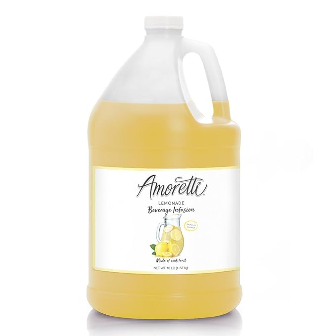 Amoretti - Lemonade Beverage Infusion - Drink Mix & Water Enhancer with Pump for Flavoring Cocktails, Waters, Teas, and other Beverages, Preservative Free