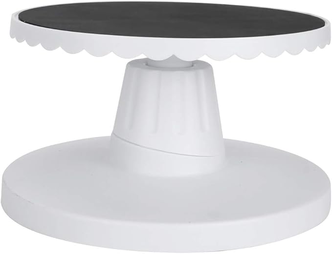 Topyond Cake Turntable for Decorating, 9.1in Adjustable Cake Spinner Stand, Nonslip Cake Turn Table, Rotating Cake Stand for Baking Cake Decorating Supplies