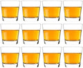 Vikko Shot Glasses, 3.5 Ounce Shot Glass, Set of 12 Small Liquor and Spirit Glasses, Durable Tequila, Alcohol and Espresso Shots, 12 Piece Large Shooter Glass Set (Traditional)