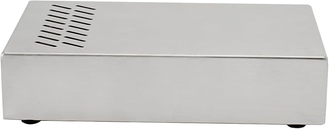 Espresso Knock Box Drawer, Stainless Steel Coffee Grounds Container with Removable Rubber Knock Bar and Non-slip Base, Mini 9.29 x 5.43 x 2.08 inches (Silver)