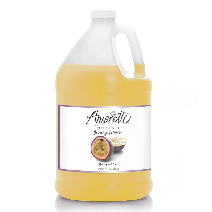 Amoretti - Passion Fruit Beverage Infusion - Drink Mix & Water Enhancer with Pump for Flavoring Cocktails, Waters, Teas, and other Beverages, Preservative Free