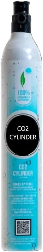 FIZZIT 60L Threaded CO2 Cylinder Canister Refill, 1 Pack Compatible with All Threaded 'Screw-In' Soda Makers Including Soda Machines