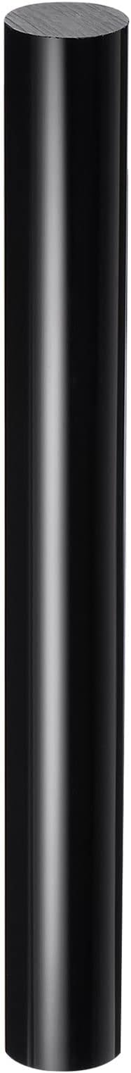 HARFINGTON Acrylic Clay Roller 9 Inch x 1 Inch Solid Non-Stick Plastic Round Tube Roller Polymer Clay Rod Fondant Rolling Pin for Shaping, Sculpting, Modeling DIY Crafts, Black