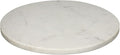 Multi-Purpose Round Shape Marble Cheese Tray | Cutting Board. Solid Large White With Non-Slip Feet For Stability & Scratch Protection. Easy To Clean,Trivet,White (11x11x0.5 Inches)