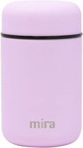 MIRA Insulated Food Jar Thermo for Hot Food & Soup, Compact Stainless Steel Vacuum Lunch Container for Meals To Go - 13.5 oz, Lilac