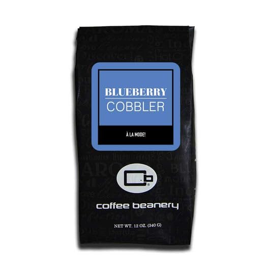Coffee Beanery, Blueberry Cobbler Flavored Coffee, Specialty Arabica Coffee, Medium Roast, 12 ounce, Automatic Drip (Ground)
