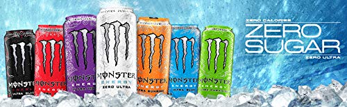 Monster Energy Ultra Paradise, Sugar Free Energy Drink, 16 Ounce (Pack of 24)