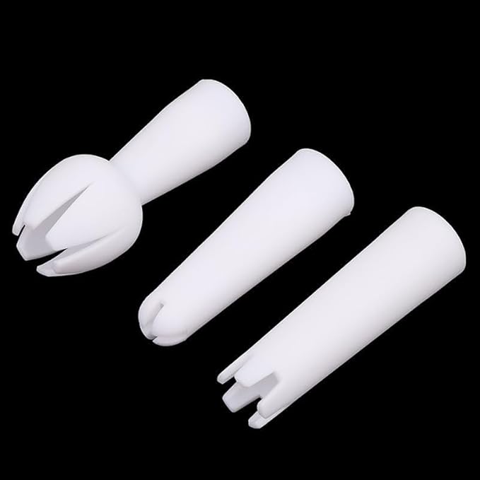 3Pcs White Set Whip Cream Dispenser Head Whipped Nozzle Mounting Mouth Base Tips Dinning Bar Whip Special Head Cream Chargers and Whippers