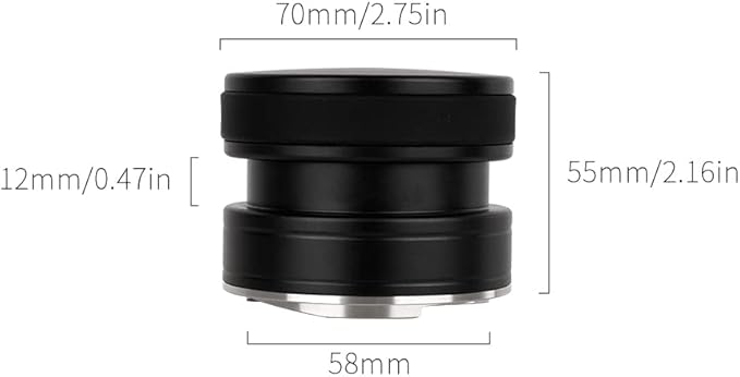 watchget 58.5MM Coffee Distributor, Gravity Adaptive Espresso Distributor Compatible with 58mm Portafilter Coffee Distribution Tool Professional Espresso Accessories