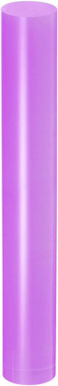 HARFINGTON Acrylic Clay Roller 7.28 Inch x 1 Inch Solid Non-Stick Plastic Round Tube Roller Polymer Clay Rod Fondant Rolling Pin for Shaping, Sculpting, Modeling DIY Crafts, Purple