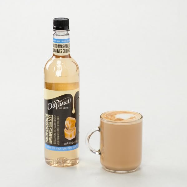 DaVinci Gourmet Sugar-Free Toasted Marshmallow Syrup, 25.4 Fluid Ounces (Pack of 4)