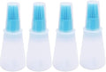 Silicone Oil bottle brush，BBQ/Pastry Basting Brushes,Silicone Cooking Grill Barbecue Baking Pastry Oil/Honey/Sauce Bottle Brush (4 PCS,blue)