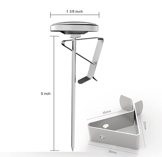 1 3/8 Inch Dial Milk Coffee Food Thermometer with Clip,Best Instant Read Thermometer for The Coffee Drinks,Chocolate Milk Foam,Meat Cooking