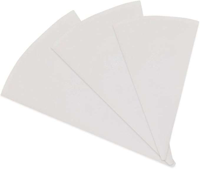 Jennice House Pastry Bags Set, 3 Pack of Reusable Cake Decorating Cotton Canvas Piping Icing Cupcake Bags in 3 Sizes -12 inch+14 inch+16 inch