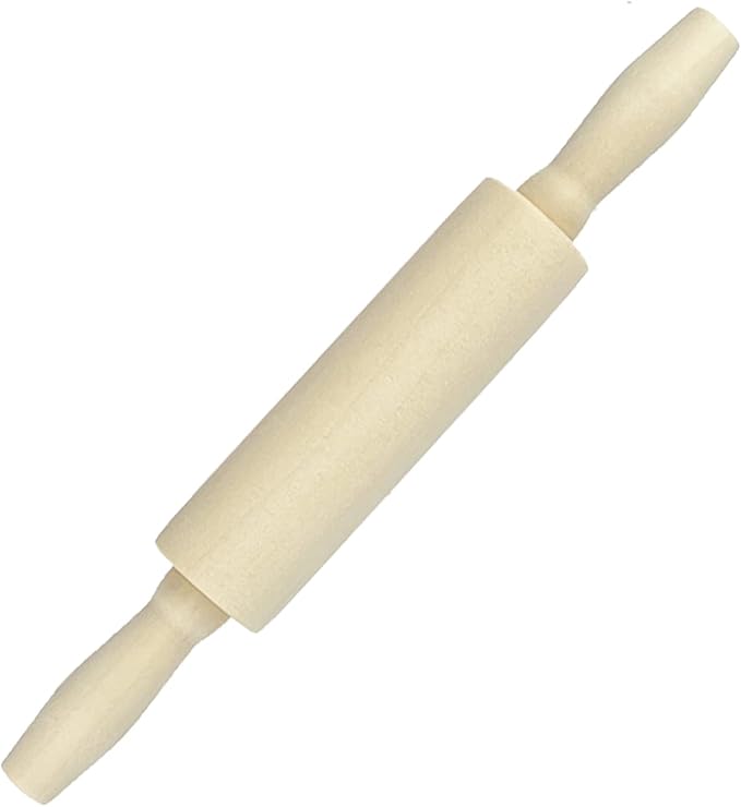 6 Pack Wood Small Rolling Pin for Kids, 7.9 Inch Kids Rolling Pin for Home Kitchen