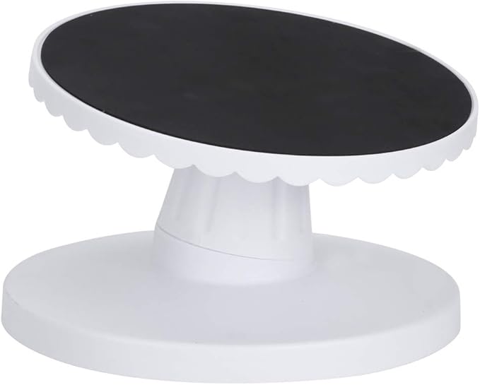 Topyond Cake Turntable for Decorating, 9.1in Adjustable Cake Spinner Stand, Nonslip Cake Turn Table, Rotating Cake Stand for Baking Cake Decorating Supplies