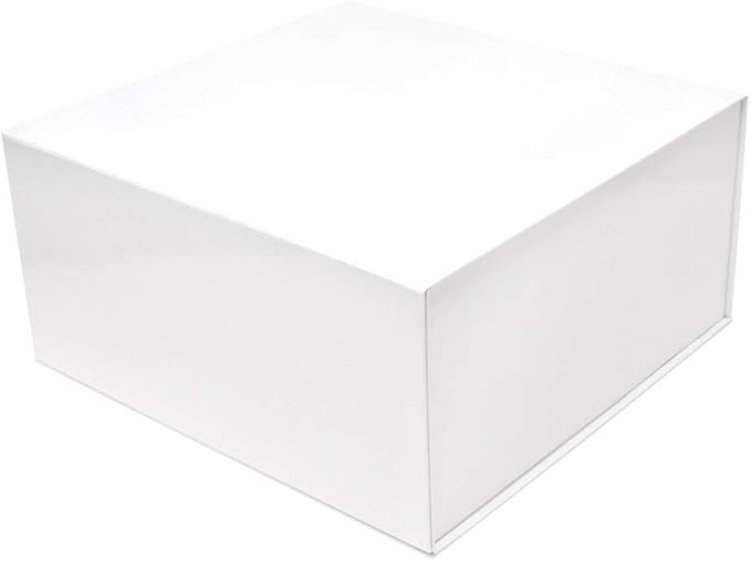 Prime Line Packaging Christmas Gift Boxes with Lids for Presents, Holiday Gift Boxes, Large White Gift Box for Small Business, Weddings, Birthdays, Storage, Bulk, 12x12x6, 15 Pack