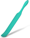 Demao Silicone Blender Spatula & Scraper for Vitamix - Under-Blade & Jar Accessory with Long Handle, Nonstick Surface and Hanging Holes (Cyan)