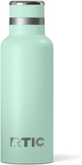 RTIC 16oz Journey Bottle Metal Stainless Steel Vacuum Insulated, BPA Free, Reusable, for Water, Hot and Cold Drinks, Travel, Sports, Camping, Fresh Mint