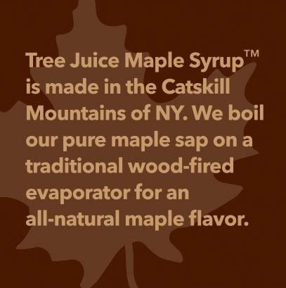 Tree Juice 100% Pure Grade A Maple Syrup | All Natural, Non GMO, Vegan, Gluten Free, Vegetarian, Paleo | 12 Ounce Bottle