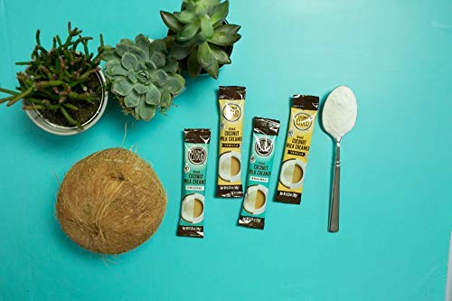 Coconut Cloud: Vegan Assorted Coffee Creamer Pack. Dairy Free, Made from Coconut Powder Milk with MCT Oil | 20 each of Original,Vanilla & Salted Caramel Single Sticks, 60 servings