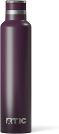 RTIC 26oz Journey Bottle Metal Stainless Steel Vacuum Insulated, BPA Free, Reusable, for Water, Hot and Cold Drinks, Travel, Sports, Camping, Plum