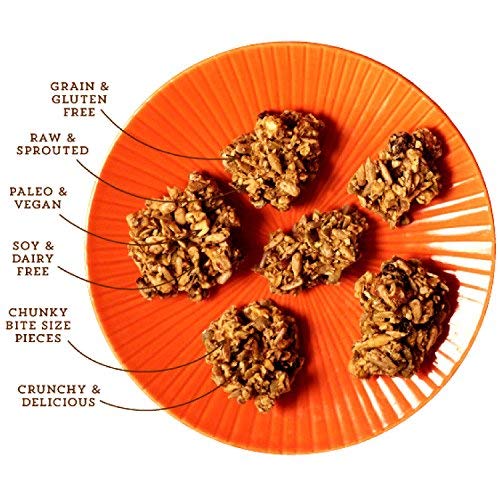 Lark Ellen Farm Cacao Cherry Grain-Free Granola Clusters, Organic Vegan Nut and Seed Mix, Gluten-Free Crunchy Bites for Snack, Breakfast, or Yogurt, 8 oz, 3 Pack