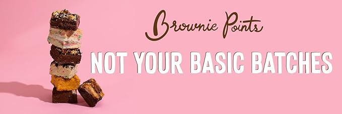 Brownie Points Box of 14 Brownies. Baked from scratch. Chocolate Fudge Brownies-Individually Wrapped (14)
