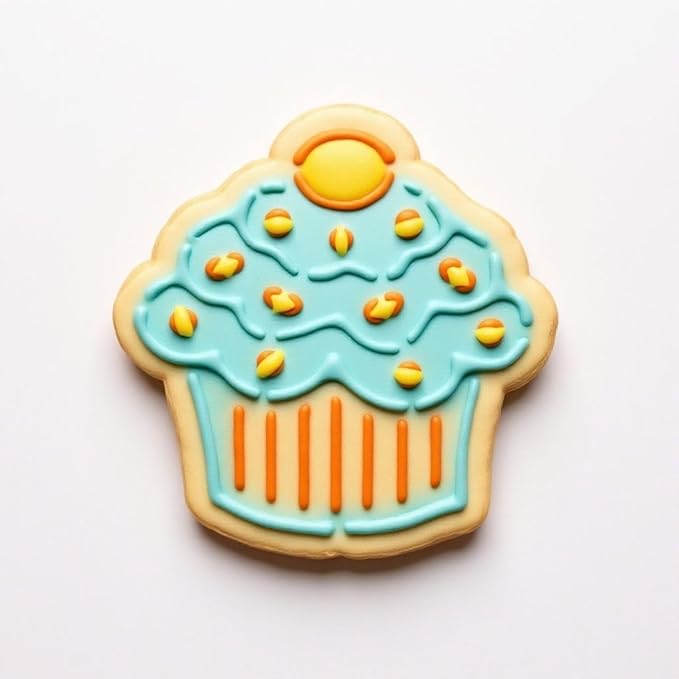 Cupcake Cookie cutter and stencil set Baking stencils and cutters bundle DIY bakery decorating kit Cookie cutter with stencils Icing stencil and cookie cutter combo (Cupcake)