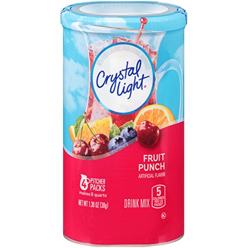 Crystal Light Fruit Punch Drink Mix (16 Pitcher Packets, 4 Canisters of 4)