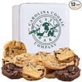Carolina Cookie Company Fresh Baked Gourmet Cookie Gift Tin, Gifts, Handmade to Order, No Preservatives, Never Frozen, Shipped & Delivered, Assorted for Christmas, Birthdays, Corporate, Fresh Delivery: 12 Count