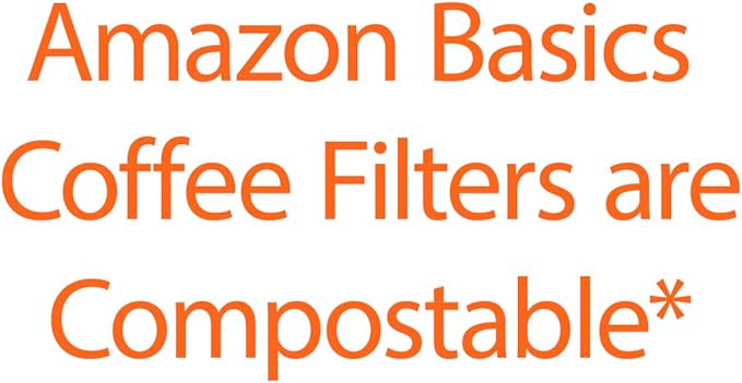 Amazon Basics Basket Coffee Filters for 8-12 Cup Coffee Makers, White, 200 Count